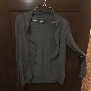 Gray cardigan
